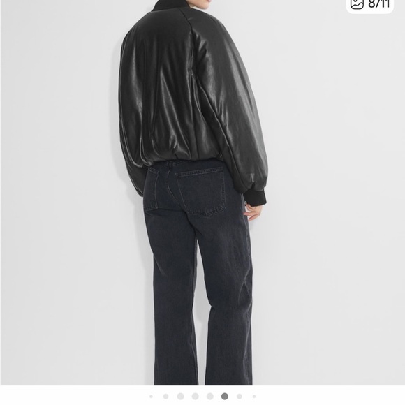 Aritzia Black Bomber Jacket - Picture 2 of 3